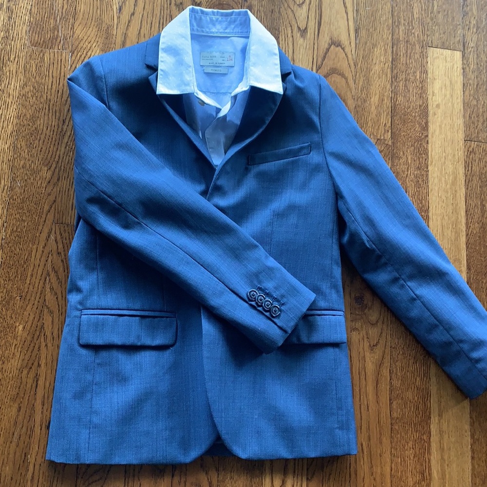 Zara, Blazer with long sleeve shirt